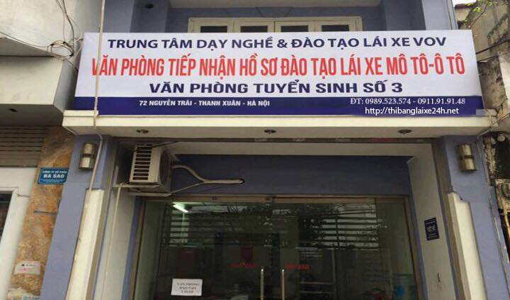 Địa chỉ nộp hồ sơ thi bằng lái xe máy ở Hà Nội